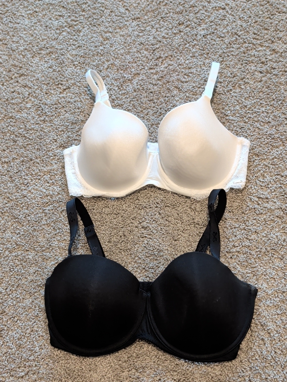 Hunkemüller Bras White and Black Size 38DD/E